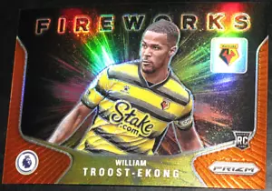 2021-22 Prizm Premier League William Troost-Ekong Fireworks Orange # 24/25 RC - Picture 1 of 2