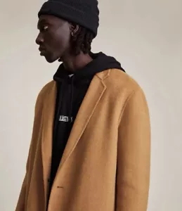 NEW AllSaints Wool Coat Man HALF PRICE - Picture 1 of 6