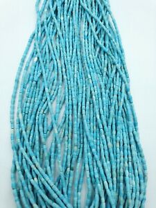 2mm Natural Good Quality Turquoise Tiny Wheat Shaped Heishi Beads Strands