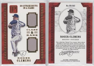 2016 Panini Pantheon Class and Rank Gold /25 Roger Clemens #CR-RC