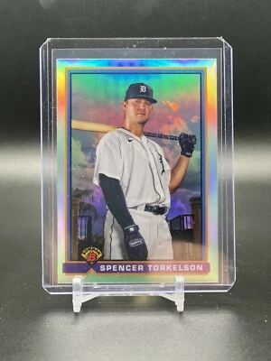 2021 Bowman Chrome Spencer Torkelson 1991 Retro Insert #91B-ST Detroit Tigers - Image 1 of 2