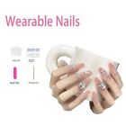 1 set Hand-painted Wearable Nails Press on Nails  Women Beauty