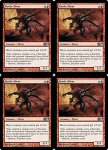 MTG - 4x BATTLE SLIVER - M14/Core Set 2014 (U) - Picture 1 of 1
