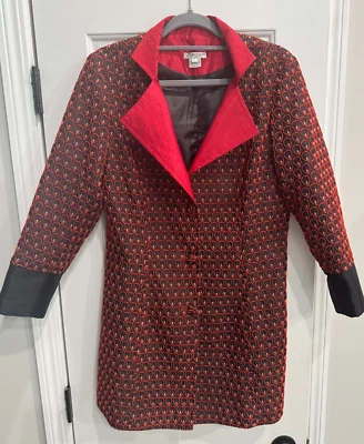 VTG Grace Chuang Jacket Art Wear - 3/4 Sleeve Button Front Sz M/L - Image 1 of 4