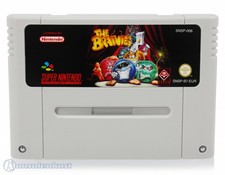 Nintendo SNES game The Brainies cartridge