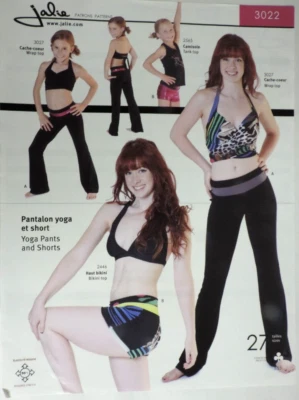 Jalie Sewing Pattern #3022 Yoga Short or Pant Girls: 2 - 13 Women: 4 - 22 Uncut - Image 1 of 4
