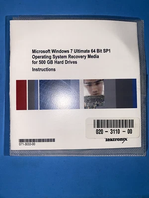 Tektronix 020-3110-00 Microsoft Wiondows 7 Ultimate 64 Bit SP1 Disc - Image 1 of 2