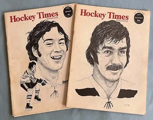 1971 1972 - HOCKEY TIMES MAG LOT - SANDERSON, LEACH COVER - NORWOOD, ARLINGTON - Picture 1 of 13