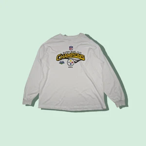 REEBOK NFL Super Bowl XLIII Champion Long Sleeve White T-Shirt Size XXL - Picture 1 of 9