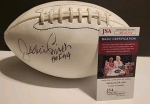 Fútbol americano firmado por Jackie Smith Cowboys Wilson Hof 94 Arizona Cardinal certificado de autenticidad JSA - Imagen 1 de 9