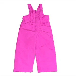 Mono de esquí rosa talla 2T babero de nieve pantalones WonderKids niño pequeño aislado invierno - Imagen 1 de 7