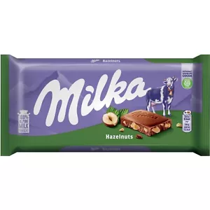 MILKA Hazelnuts Chocolate Bar | 100 g / 3.5 oz | European Alpine Milk - Picture 1 of 1
