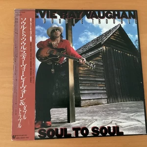 STEVIE RAY VAUGHAN AND DOUBLE TROUBLE SOUL TO SOUL JAPAN LP OBI 28-3P-637 - Picture 1 of 5
