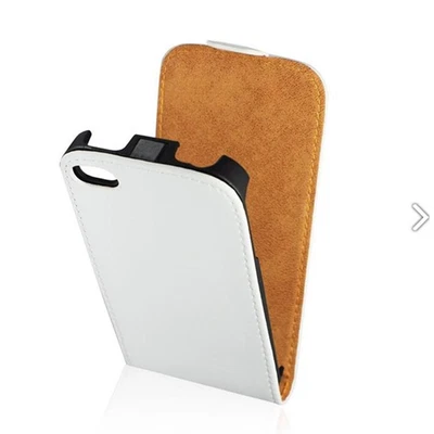 Custodia in Ecopelle Bianca Flip Verticale per Huawei G510 / U8951 - Immagine 1 di 3