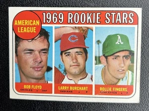 1969 Topps - High # Rollie Fingers, Bobby Floyd, Larry Burchart #597 (RC) - Bild 1 von 2