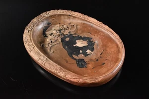 F6831: XF Chinese Pottery Youhen pattern Bat INKSTONE, auto Calligraphy tool. - Picture 1 of 10