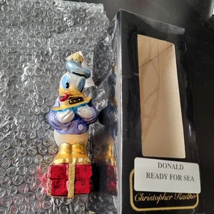 Christopher Radko Disney Donald 1996 listo para el mar 6" adorno - Imagen 1 de 15