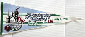 116th Kentucky Derby May 5, 1990 Pennant - Churchill Downs Louisville - Picture 1 of 3