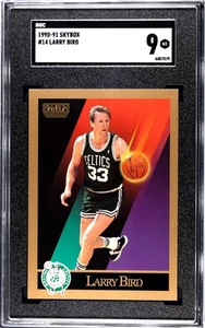 1990-91 - Skybox # 14 - Larry Bird - Recién calificado 8/06 - SGC 9 - Como nuevo - Imagen 1 de 2