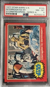 1977 Topps Star Wars UK Series A #24A Interrogates By Stormtroopers PSA 8 NM-MT - Picture 1 of 2