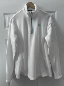 Chaqueta pulóver polar HELLY HANSEN blanca 1/4 cremallera Polartec para mujer - 2XL - Imagen 1 de 5