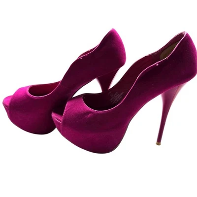 Charles Albert Women's 8.5 Platform Pumps Pink Shoes 5.5  High Heel Stiletto - Image 1 of 4