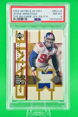 2002 Upper Deck Piece of History Big Game Jersey GOLD #BGJJA Jessie Armstead /25 - Image 1 of 2