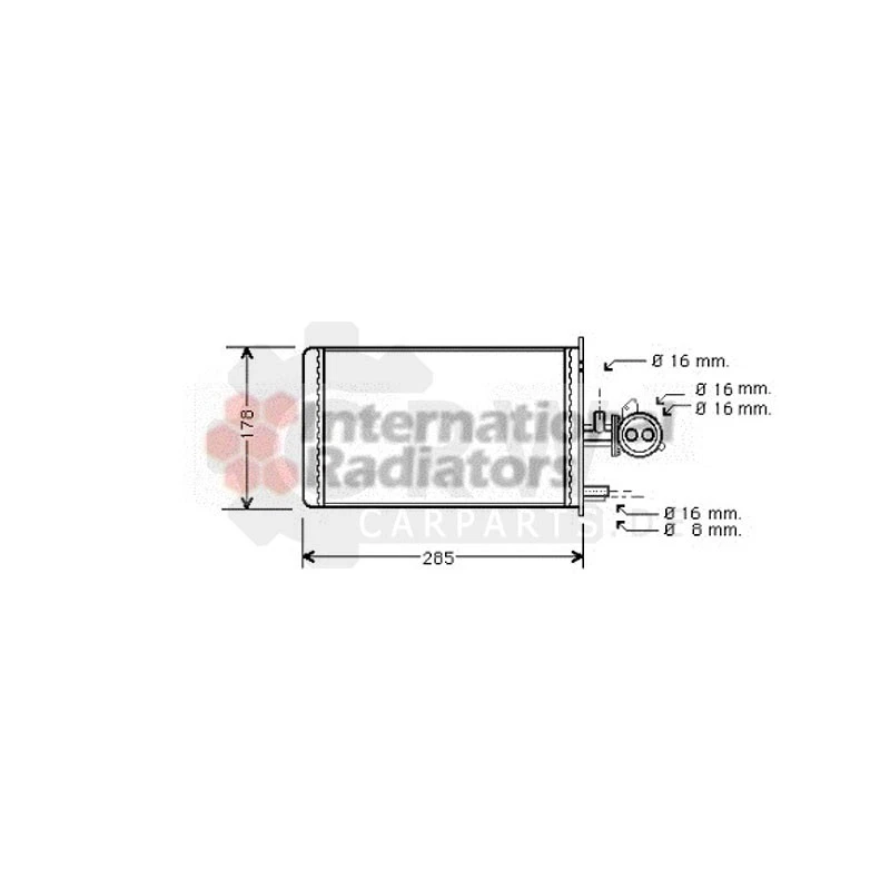 Intercambiador De Calor Interior Para Citroën Peugeot Talento Kasten C25 290P - Imagen 1 de 1