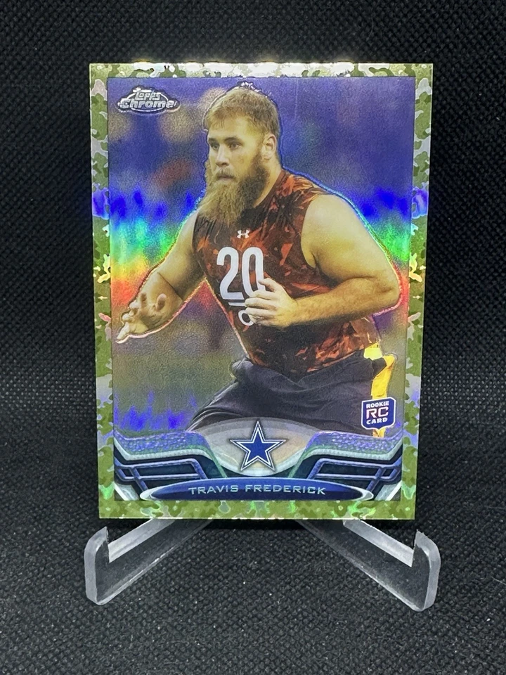 2013 Topps Chrome Travis Frederick Camo RC 438/499 - Image 1 of 1