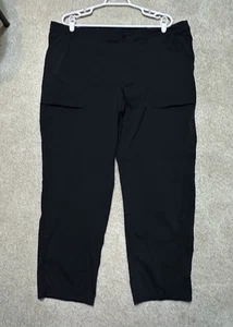 REI Quick Dry Outdoor Trail Pants Black Size 20W Short 27.5" Inseam EUC - Picture 1 of 8
