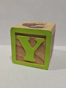 Buchstabe Y Holz Alphabet Block Ersatz Handwerk 1,5"  - Bild 1 von 6
