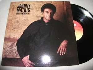 JOHNNY MATHIS RIGHT FROM THE HEART VINYL LP CBS 26365 EXCELLENT - Picture 1 of 7