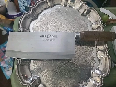 Cuchilla Joyce Chen de Colección Acero Inoxidable 8" Hoja Mango Madera Natural Hecha en Japón Foto 1 de 4