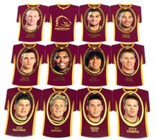 2007 SELECT NRL INVINCIBLE CARD JERSEY DIE CUT PARALLEL TEAM SET(12)-BRONCOS