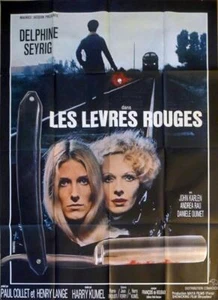 LES LEVRES ROUGES / DAUGHTERS OF DARKNESS - SEYRIG - ORIGINAL LARGE MOVIE POSTER - Picture 1 of 1
