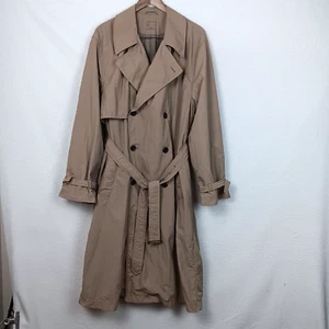 Urban Outfitters Trench Coat Womens Size S Taupe Lined Lightweight Relaxed Fit - Picture 1 of 19