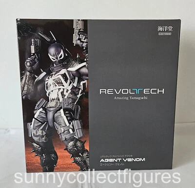 Revoltech Amazing Yamaguchi Agent Venom REISSUE Kaiyodo Spiderman NEW -US Seller - Image 1 of 4