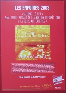 LES ENFOIRÉS - PLAN MÉDIA "ALLUMEZ LE FEU" - Bild 1 von 1