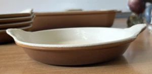 Vintage Retro Brown Le Creuset Gratin Dish No. 3, Cast Iron - Picture 1 of 4