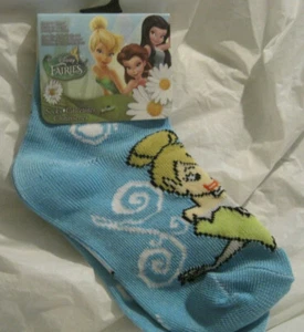 Calcetines Disney Fairies Tinkerbelle ~ Zapato Talla 4-6 Niños ~ Nuevos ~LBDEV - Imagen 1 de 3