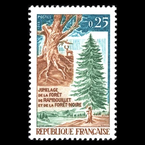 France 1968 - Link of Black and Rambouillet Forests - Sc 1214 MNH - Picture 1 of 2