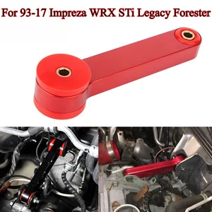 For 93-17 Impreza WRX STi Legacy Forester Red Aluminum Engine Pitch Stop Mount - Picture 1 of 8