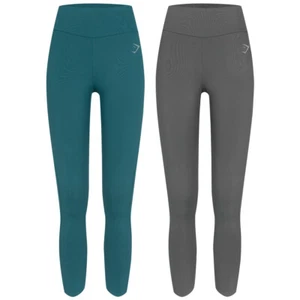 Gymshark Speed Damen Leggings B1A1Y-GBBC-BZ1 Grau Blau neu - Bild 1 von 3