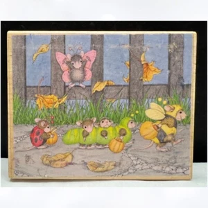 House Mouse COSTUME CONTEST Halloween Mice Rubber Stamp - Picture 1 of 2