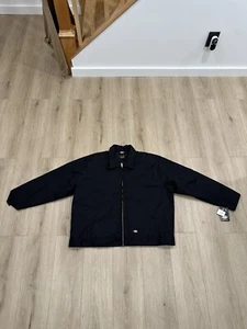 NWT Dickies Men's Jacket Eisenhower Full Zip Coat Size 3XL BLACK - Picture 1 of 15