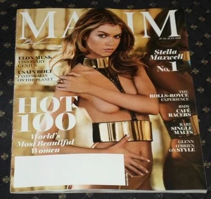 Maxim Magazine June July 2016 HOT 100 Sexy STELLA MAXWELL World's Most BEAUTIFUL - Picture 1 of 1
