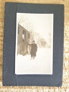 Gipfelplatz Abstellgleis, 9. März 1916. Vintage rauere Form 6" Kabinettfoto * SP3 - Bild 1 von 3