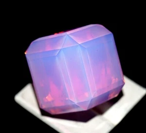 97 Ct Natural Pink Opal Welo Australian Certified Cube Untreated Loose Gemstone - Picture 1 of 6