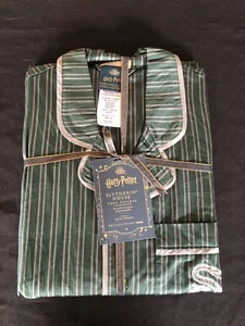 Pottery Barn Teen Harry Potter Slytherin HOUSE PAJAMAS 2pc NWT Sz Large - Picture 1 of 8