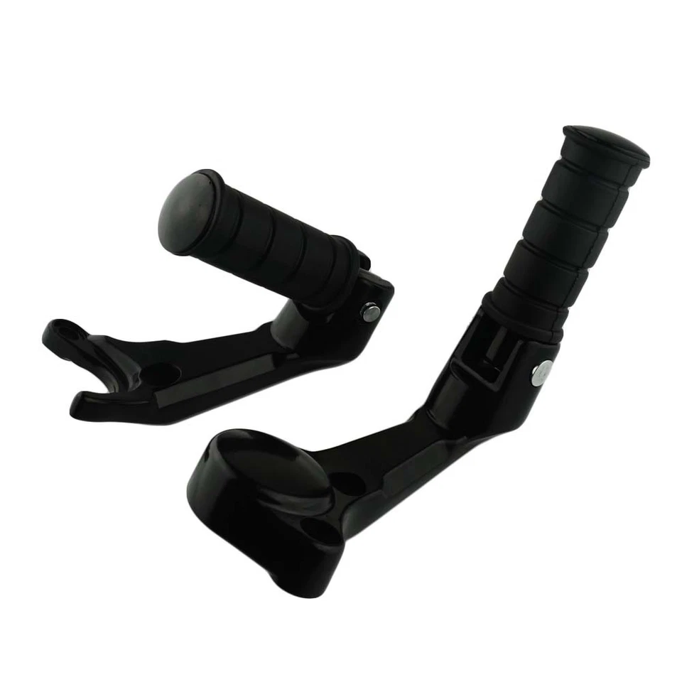 Par de estriberas negras para pasajero reposapiés soporte de montaje para Victory Octane 2017 Foto 1 de 4